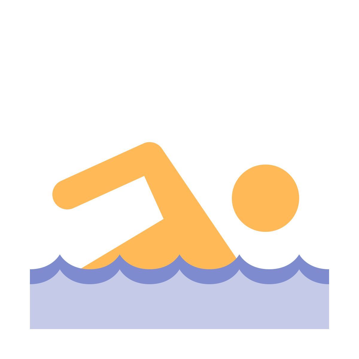 color style swimming icon