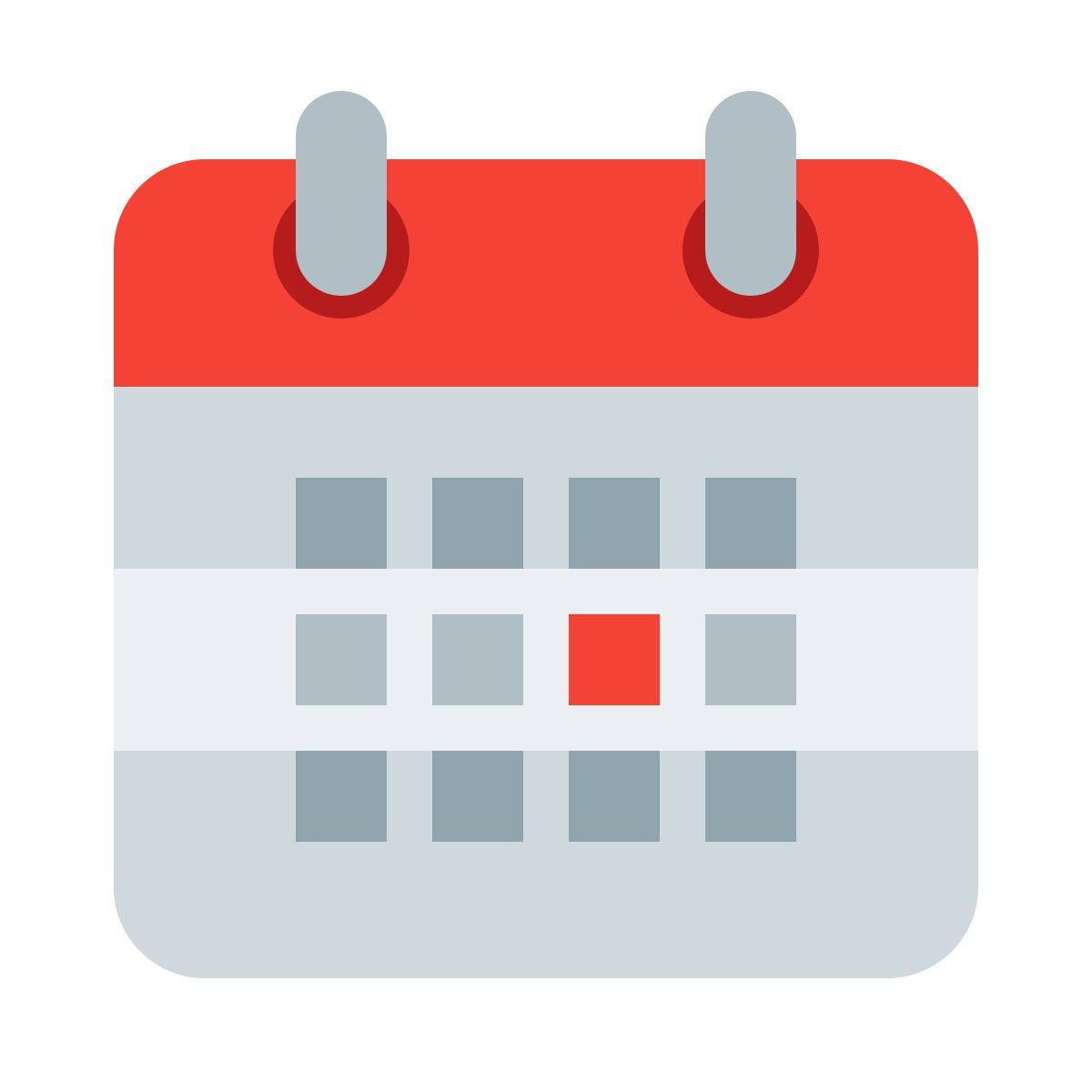 color style tear off calendar icon