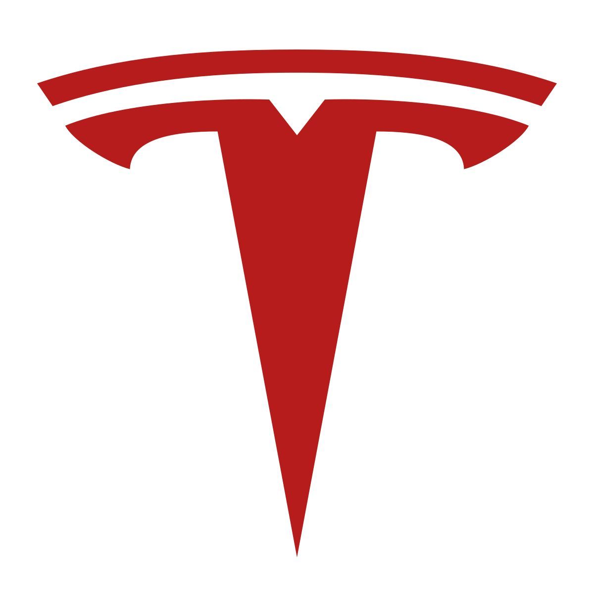 color style tesla logo filled icon