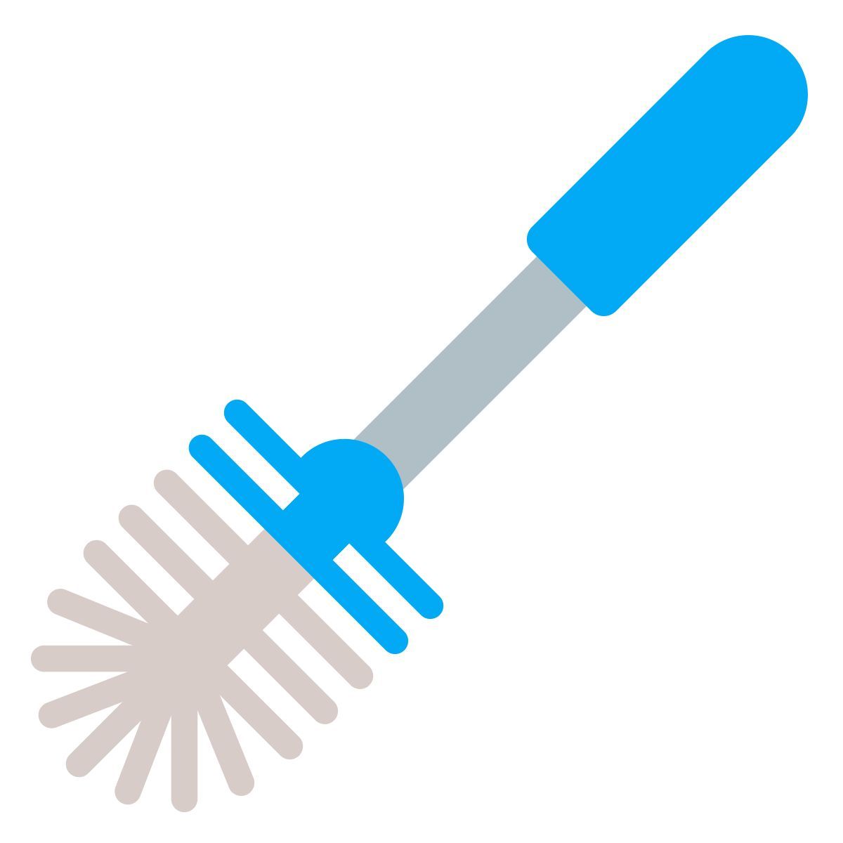 color style toilet brush icon