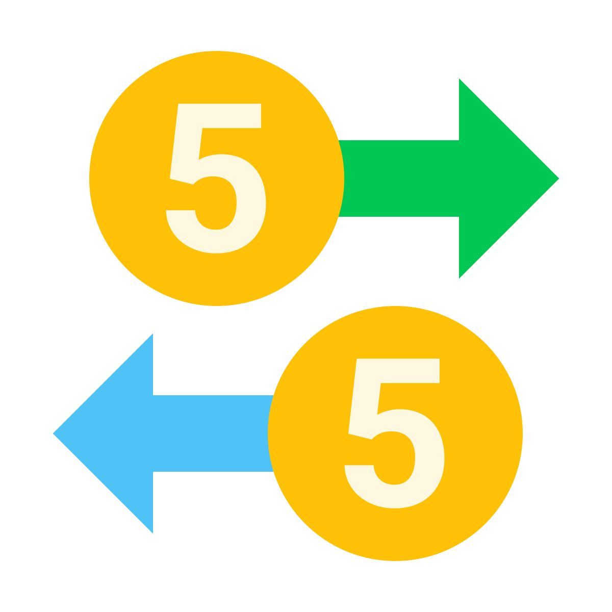 color style transfer money icon