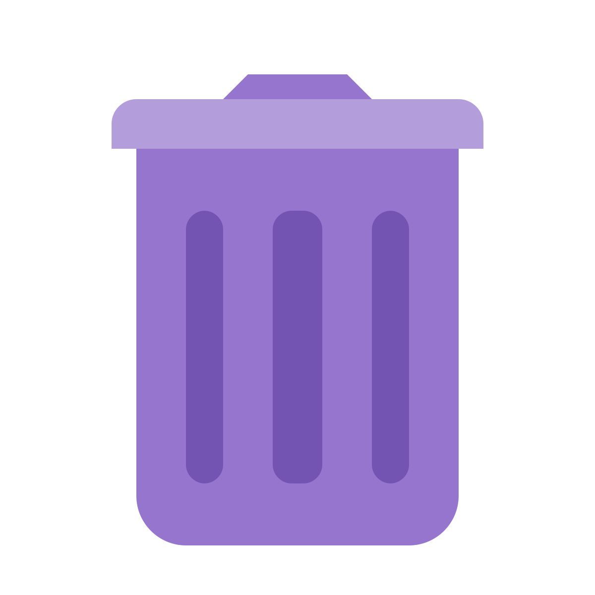 color style poubelle icon