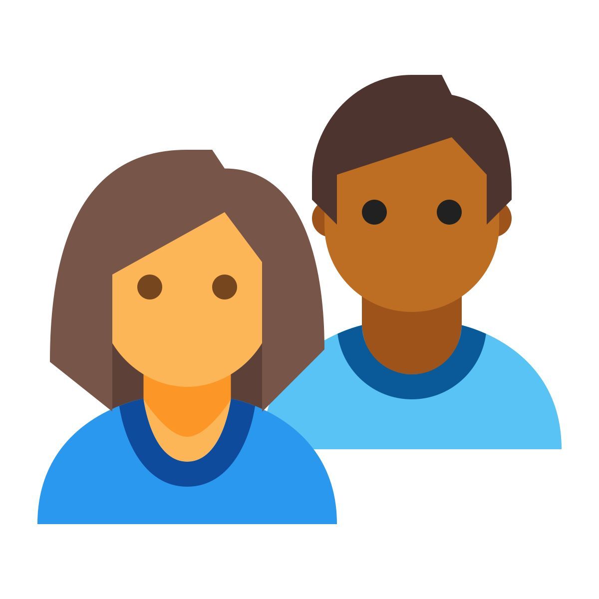 color style groupe d'utilisateurs homme femme icon