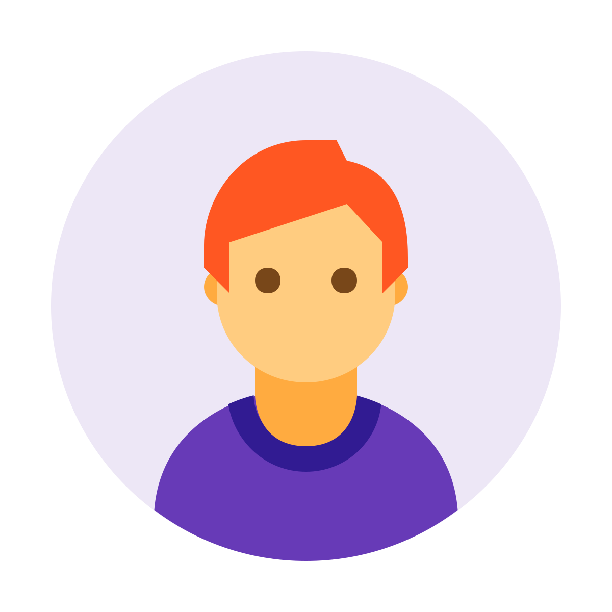 color style user male circle  v4 icon