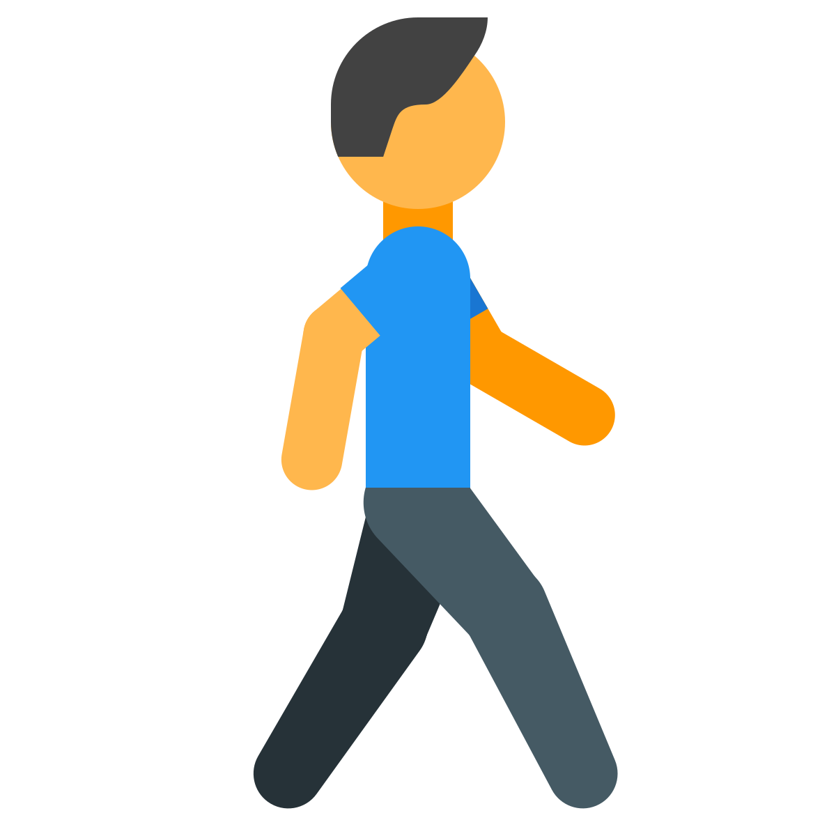 color style walking  v2 icon