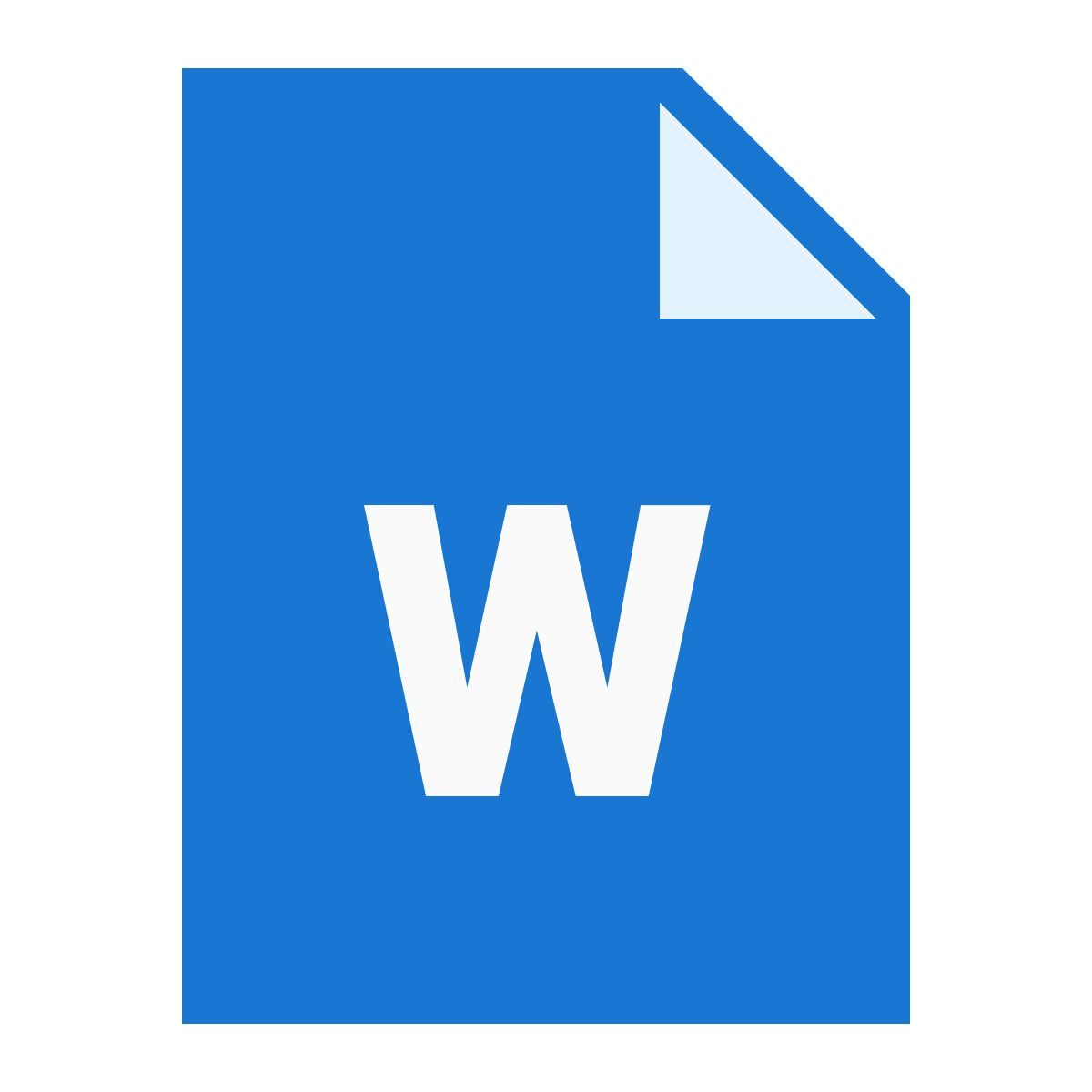 color style word file icon