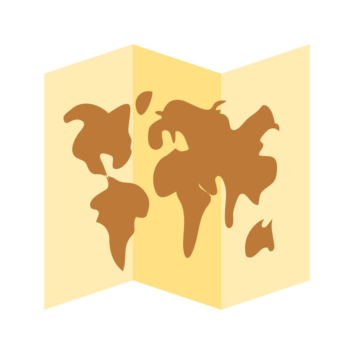 color style world map icon
