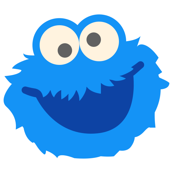 Cookie Monster icon in Color Style