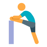 Clr_stretching Hamstring Skin Type 2 icon in Color Style