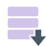 Database Export icon in Color Style
