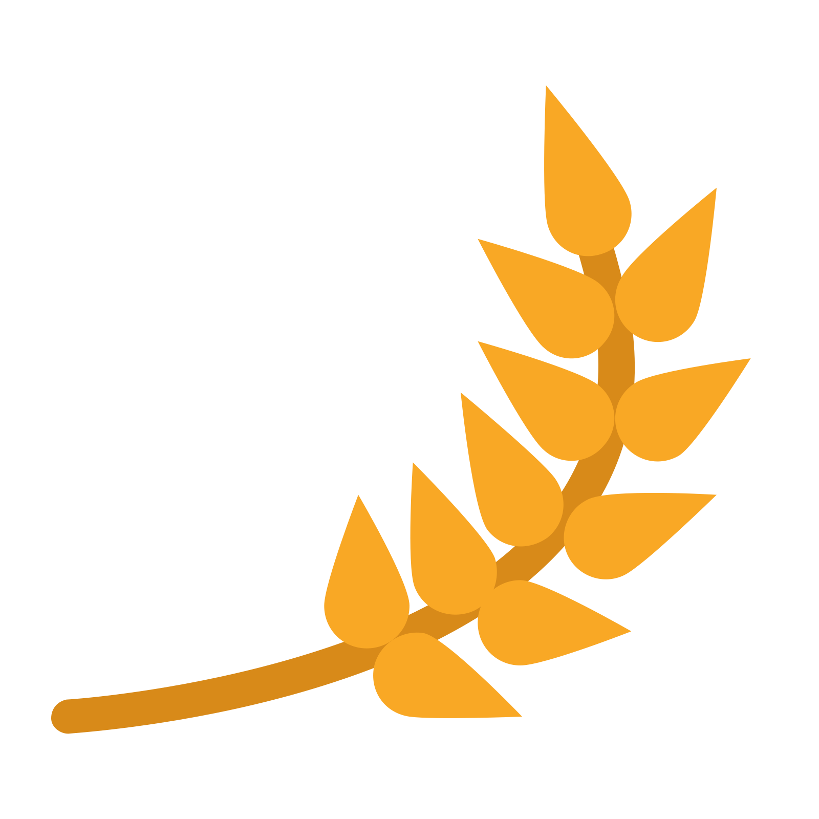 扁平风格的 大麦 图标