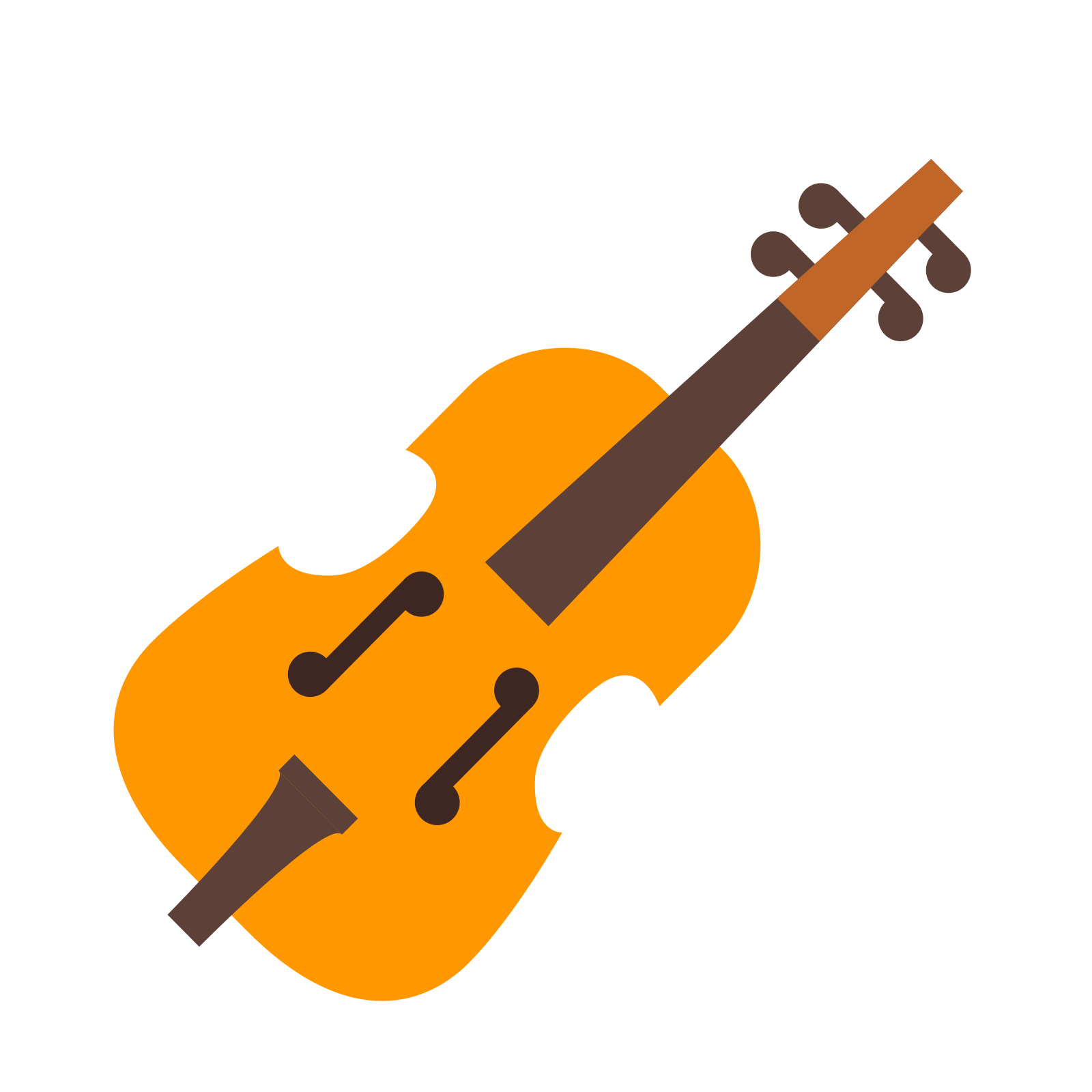 the icon is at an angle, with the string tuner at the upper