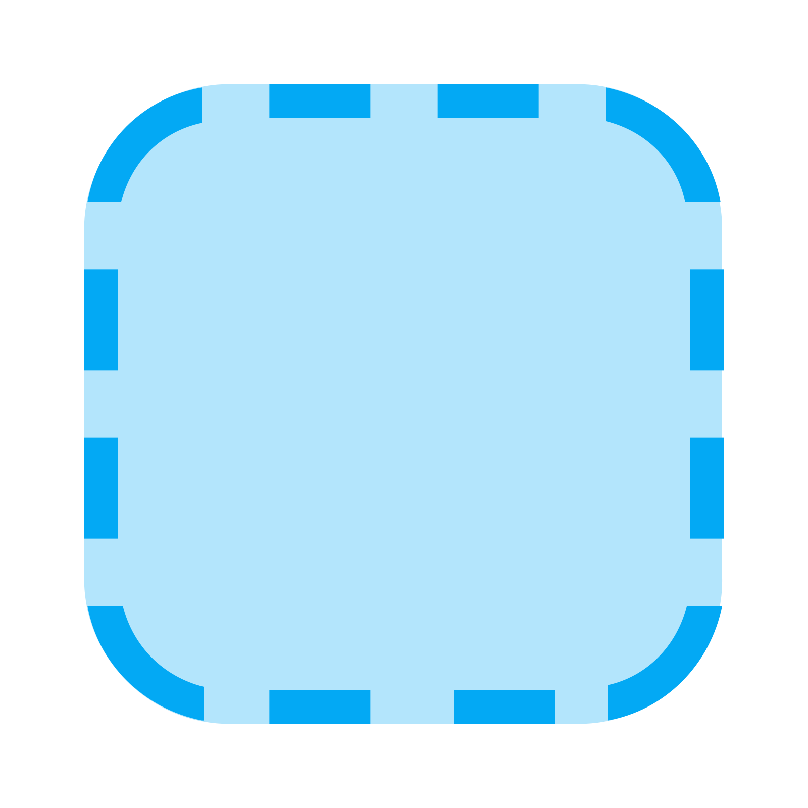 扁平风格的 iphone应用程序占位符 图标