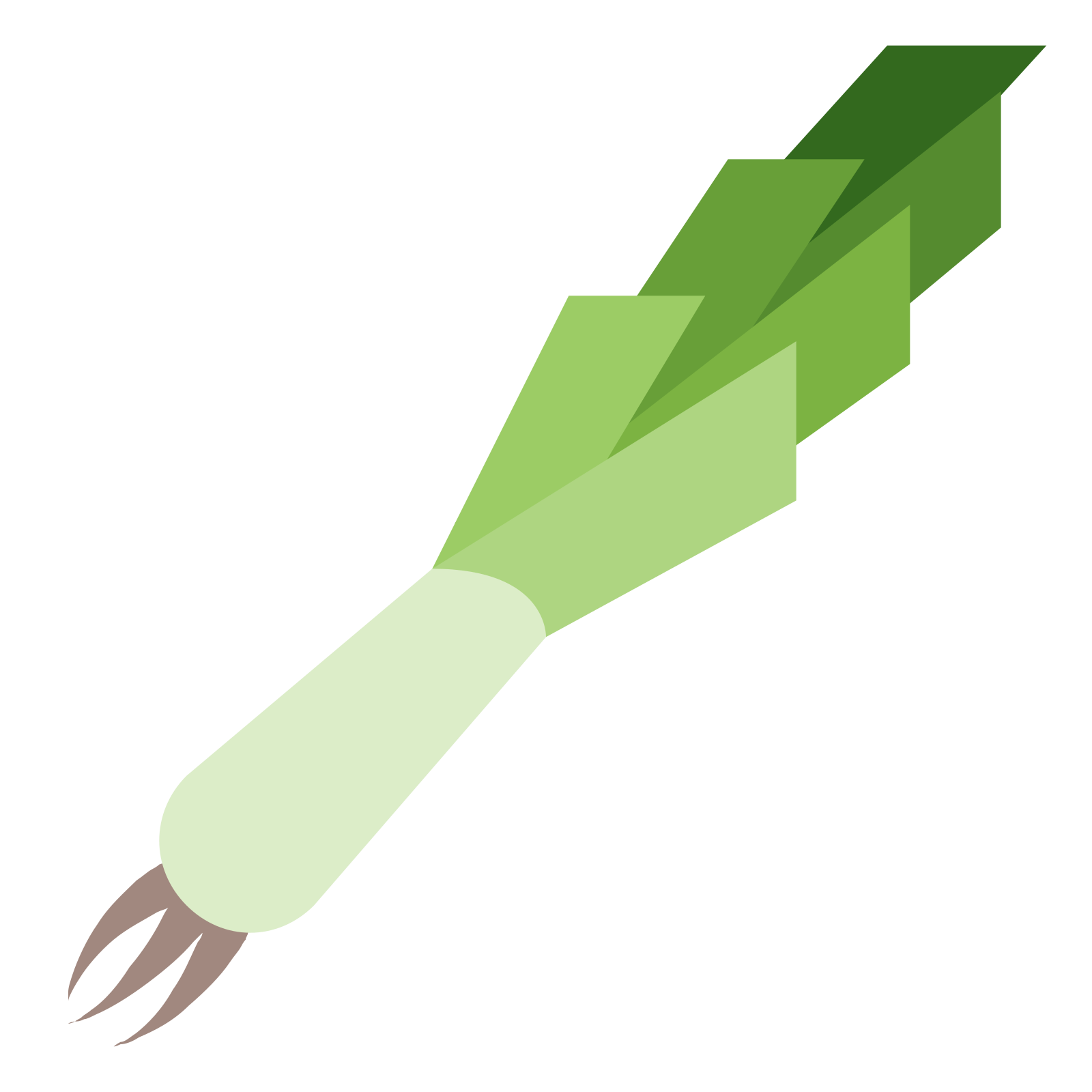 the stalk starts to the south-west and extends to the