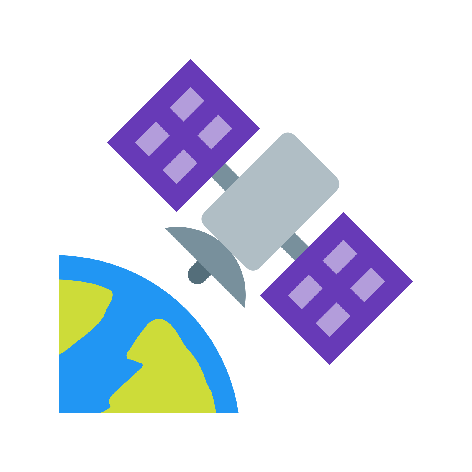 轨道卫星 icon. this logo is an icon of a satellite in orbit.