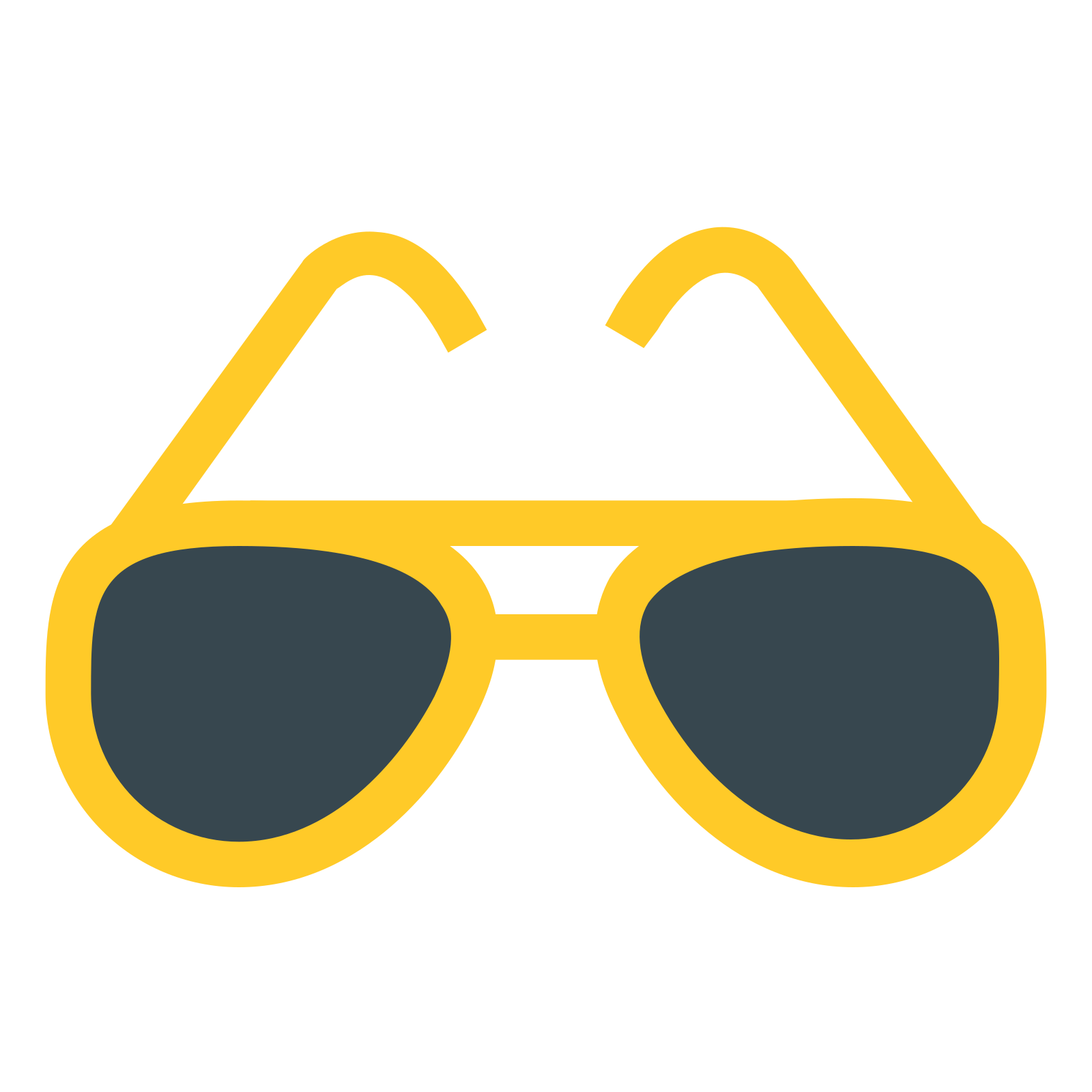 扁平风格的 太阳眼镜 图标