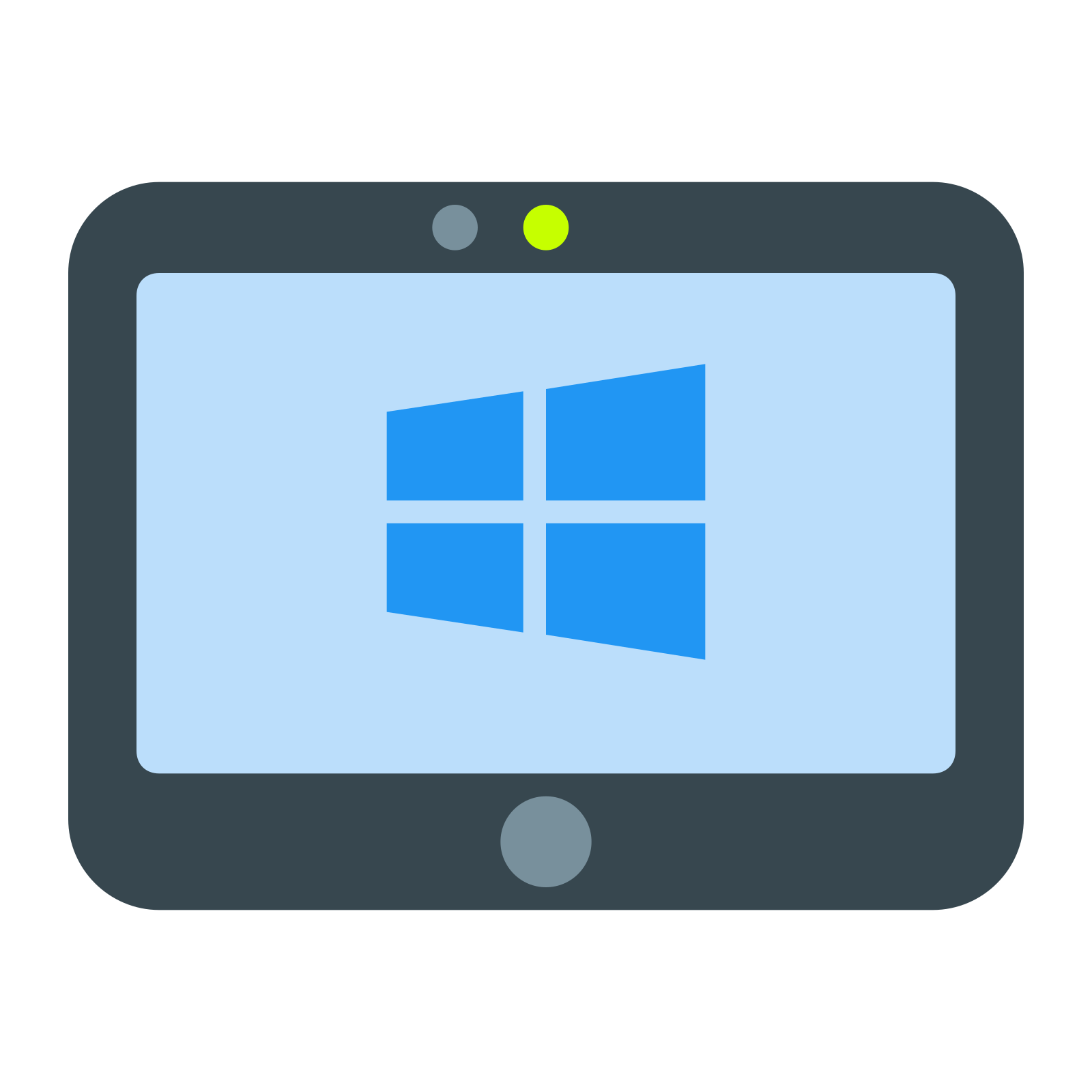 扁平风格的 windows8的平板电脑 图标