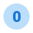 Circled 0 icon
