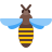 Пчела вид сверху icon