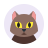 Photo de profil d'un chat icon