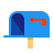 Boîte aux lettres ouverte vide icon