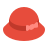 Красная войлочная шляпа icon