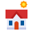 Sun over a House icon