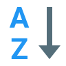 alphabetical sorting--v2 icon