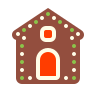 gingerbread house icon