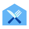 Fork and Knife Crossed icon