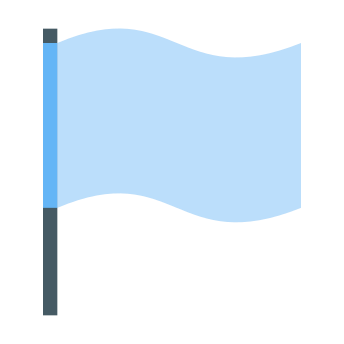 Flat Flag PSD Icons