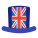 Britain Flag Hat icon