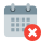 Calendar Delete icon