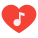 Music Heart icon