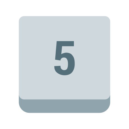 5 Key icon in Color Style