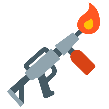 Flamethrower icon in Color Style