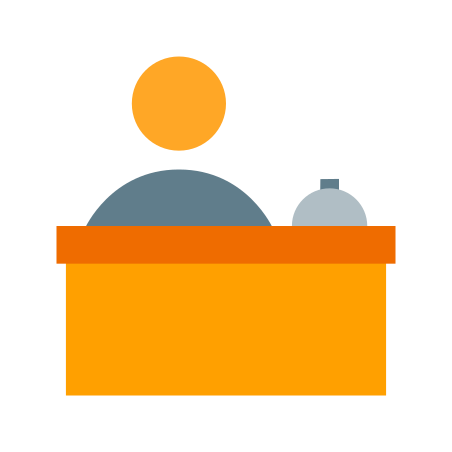 Front Desk icon in Color Style