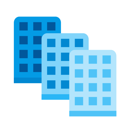Group Of Companies icon in Color Style