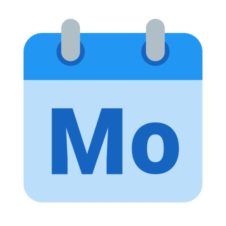 Monday icon in Color Style