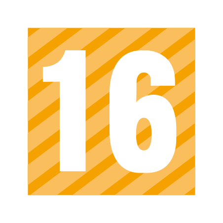 Pegi 16 icon in Color Style