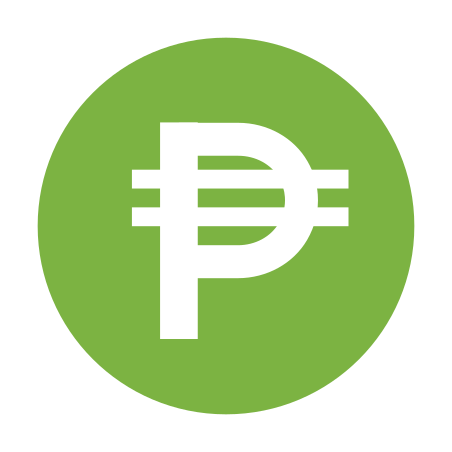 Peso Symbol icon in Color Style