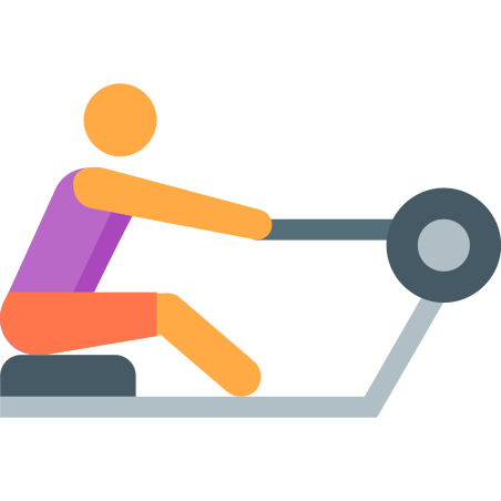 Rowing Machine Skin Type 2 icon in Color Style