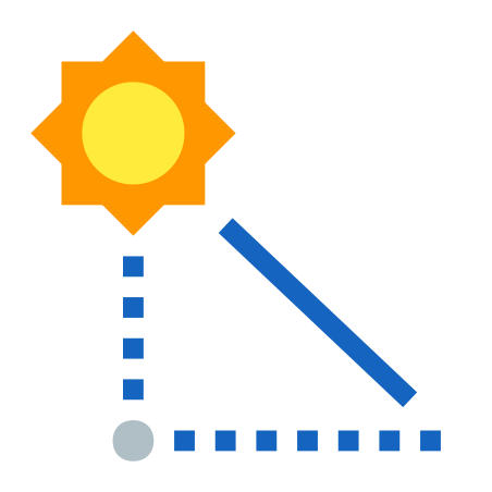 Sun Elevation icon in Color Style