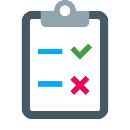 Pass Fail icon in Color Style