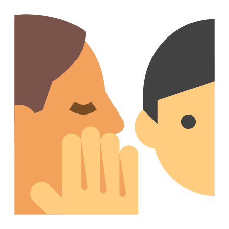 Whispering icon in Color Style