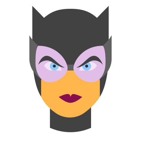 Download Catwoman Icon In Color Style