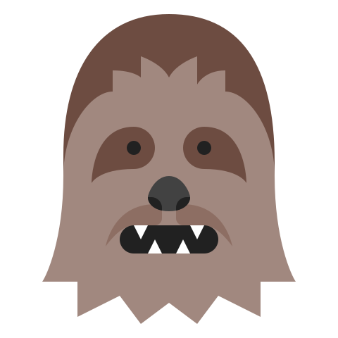 Icono De Chewbacca Estilo Color