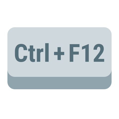 Ctrl + F12 icon in Color Style