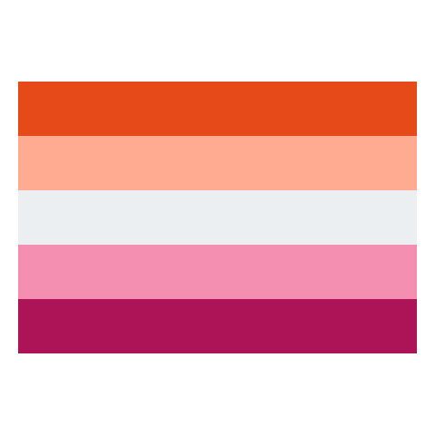 Modify, resize, recolor Lesbian Flag icon. 