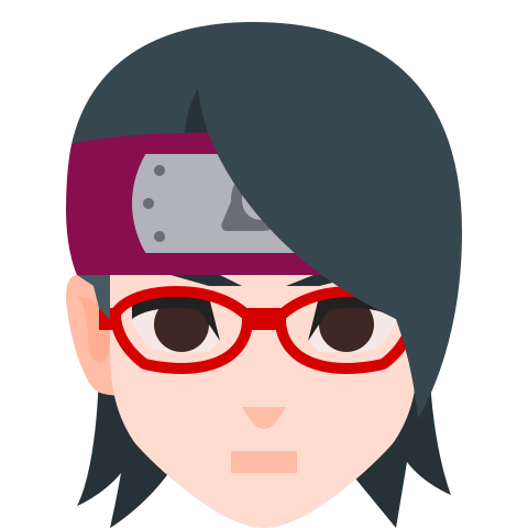 Sarada Uchiha Icon In Color Style